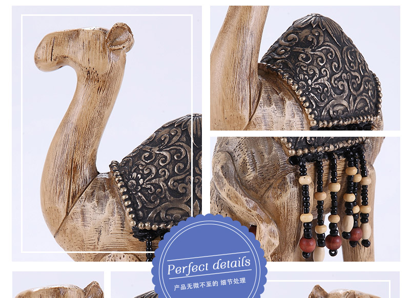 树脂造型摆件 骆驼站姿摆件 家居装饰品1110456-G414