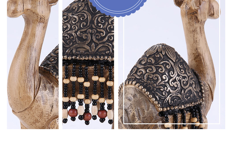 树脂造型摆件 骆驼站姿摆件 家居装饰品1110456-G415