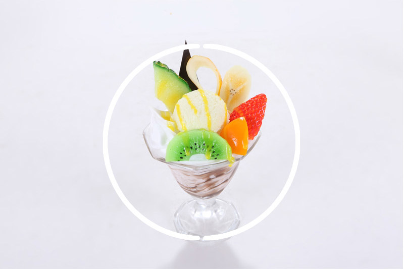 甜品水果捞工艺品 批发仿真水果冰淇淋Apple-02-123