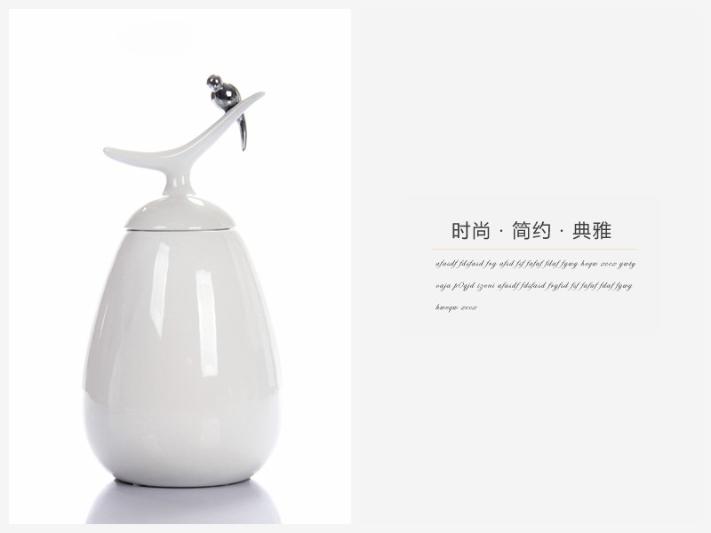 摆件创意家居储物罐装饰品 创意客厅装饰品（不含木架费）NHTC1017-2-WS2