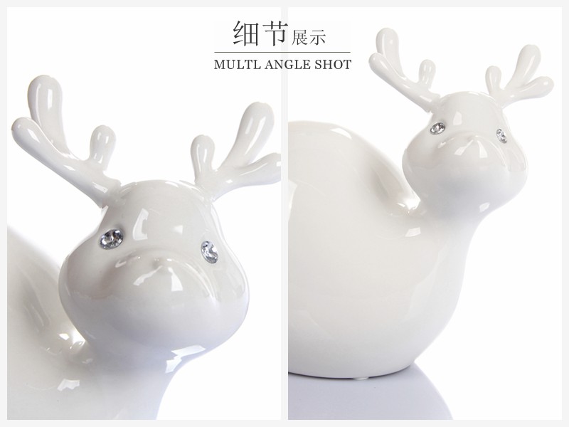 创意家居装饰品摆件客厅时尚现代简约小鹿工艺品（不含木架费） NHTC1014-1-W 2-W3