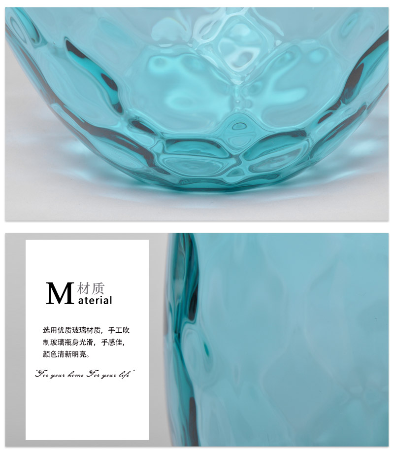 现代简约欧式时尚家居饰品国际绿阴阳模炸口花瓶-大13A1793
