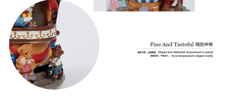 陶瓷欢乐屋音乐盒创意精品（不含木架费）JX-20596