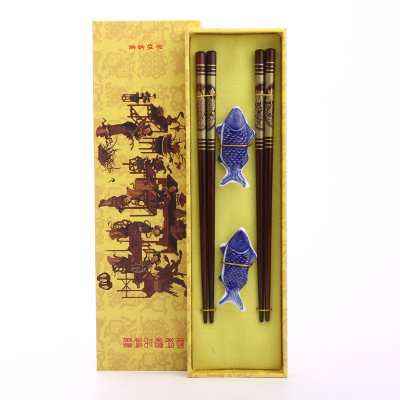 高档原木筷子2对套装 天然健康 高档礼品Y2-014
