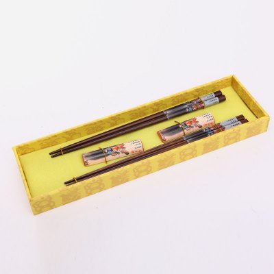 高档原木筷子2对套装 天然健康 高档礼品Y2-006