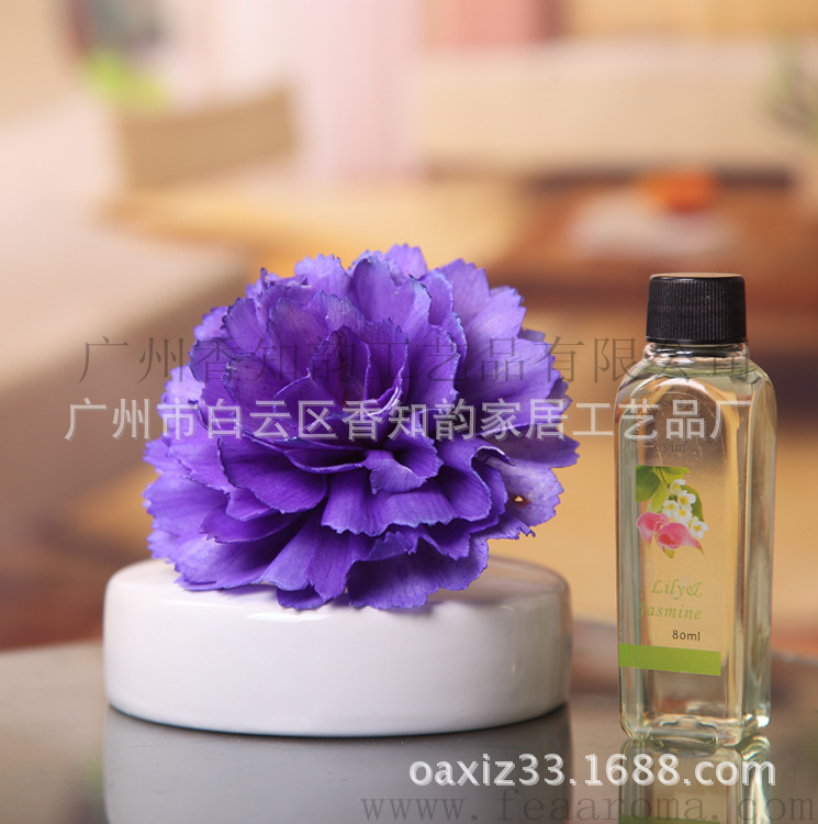 热销无火香薰通草花南瓜陶瓷瓶礼盒套装干花香熏香氛精油A-201