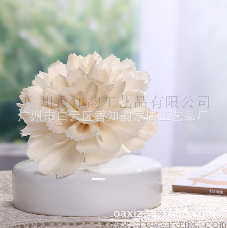 热销无火香薰通草花南瓜陶瓷瓶礼盒套装干花香熏香氛精油A-203