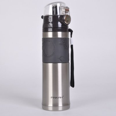 一键式高真空运动水瓶 保温保冷水壶 手提防漏直饮水杯外带杯PJ-3246