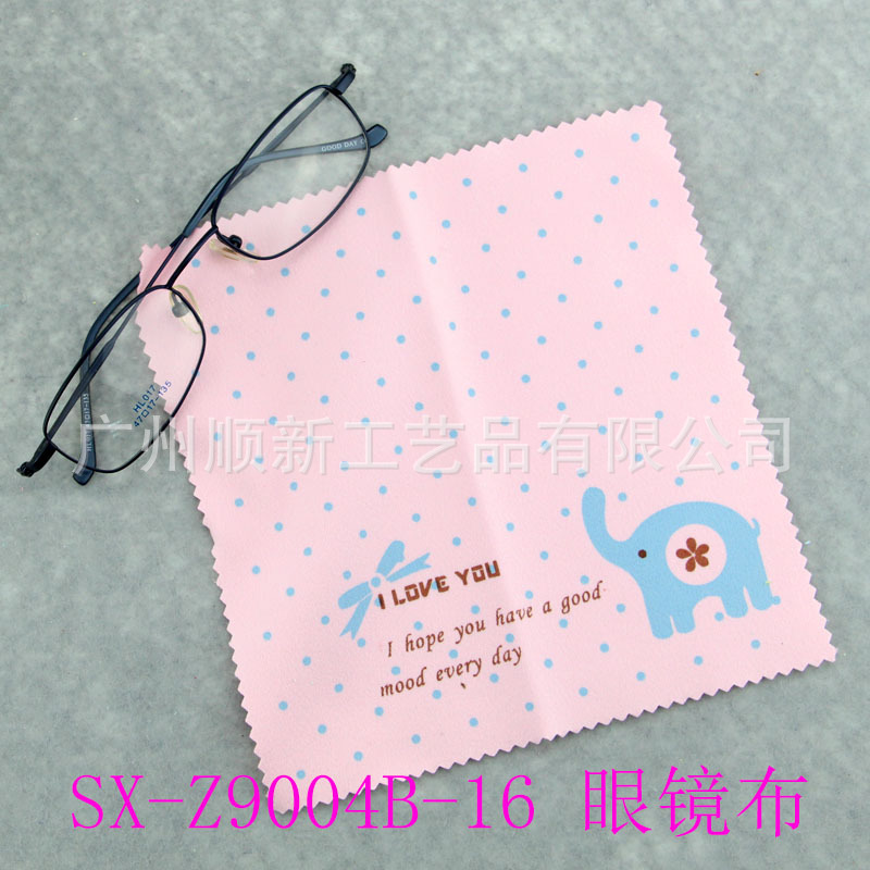 【2015爆款】工厂直供批发可爱卡通双面绒印花眼镜布镜头布檫拭布 SX-Z9004B-165