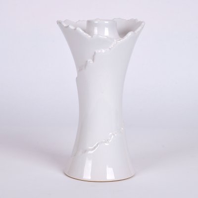 现代简约陶瓷烛台摆件 灰色创意火炬造型装饰摆件烛台 创意家居工艺品摆件OH021-8103-11W1
