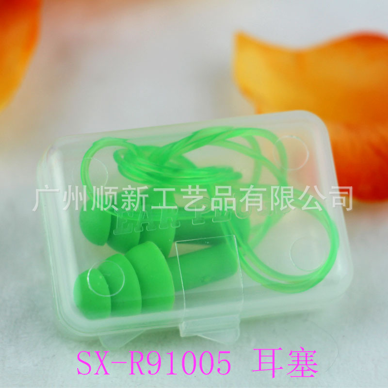 【2015爆款】广州厂家低价批发纯色硅胶带线运动防水降噪隔音耳塞14