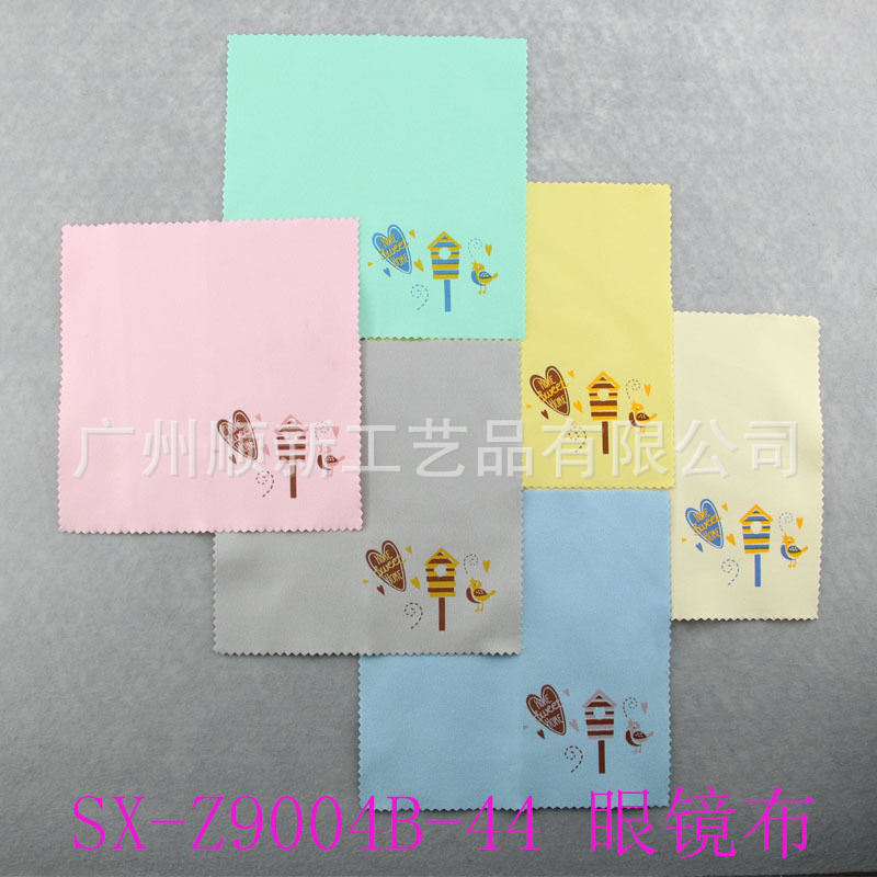 【2015爆款】工厂直供批发可爱卡通双面绒印花眼镜布镜头布檫拭布1