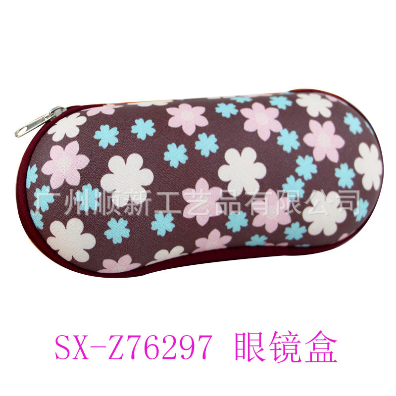 【2015淘宝新款】厂家直供批发订制日韩热销小清新印花框架眼镜盒7