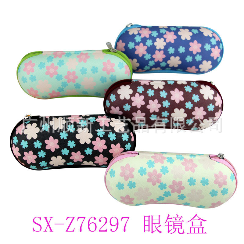 【2015淘宝新款】厂家直供批发订制日韩热销小清新印花框架眼镜盒1