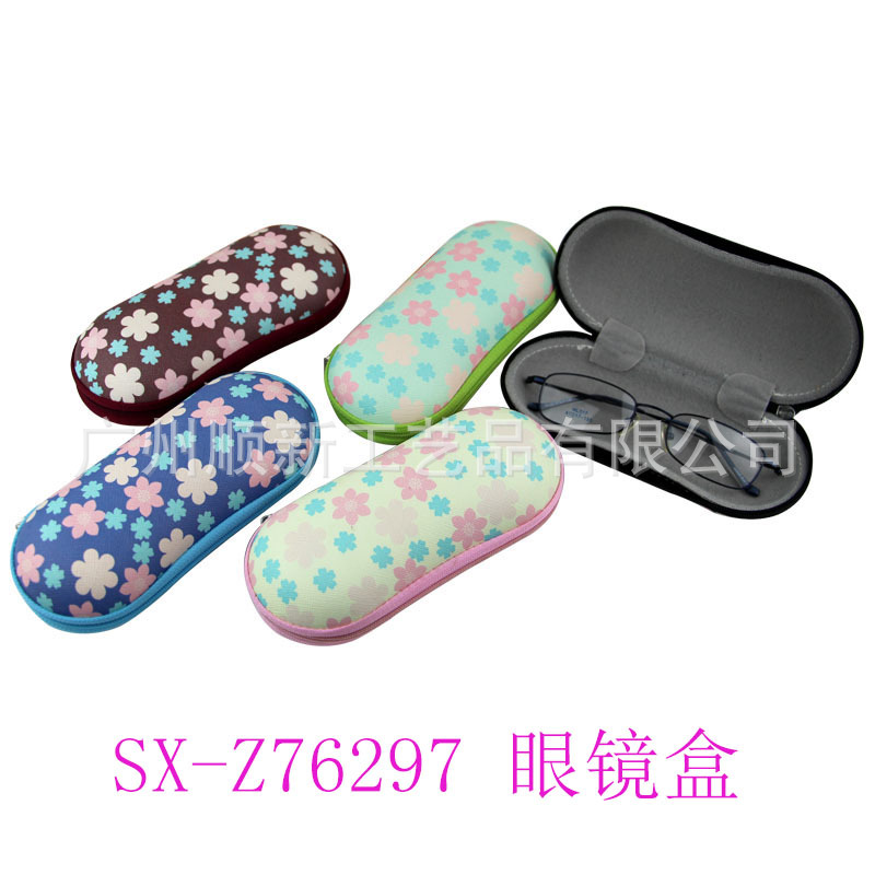 【2015淘宝新款】厂家直供批发订制日韩热销小清新印花框架眼镜盒2
