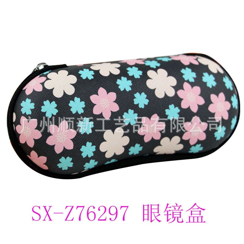 【2015淘宝新款】厂家直供批发订制日韩热销小清新印花框架眼镜盒3