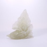 新款天然红花青玉创意白菜生财招财摆件家居客厅办公室店铺招财工艺品摆设B74