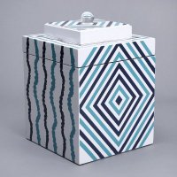 欧式时尚高档收纳盒 黑白条纹收纳盒个性彩纹精致创意收纳盒（可定制）ATMYXJH002