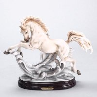欧式高档动物造型树脂摆件 彩色乘风破浪骏马造型摆件 家居办公桌面摆件工艺品（不开发票）FA2939