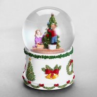 创意梦幻姐妹圣诞树水晶球 圣诞节礼物生日礼物 专属定制（七天）树脂摆件（已含木架费）MG-587