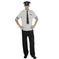 万圣节成人男飞机师服装衣服 飞上云宵造型衣服