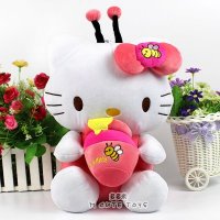 多多米毛绒玩具地摊卡通公仔hello kittyq蜂蜜罐毛绒娃娃奖品专用厂家直销