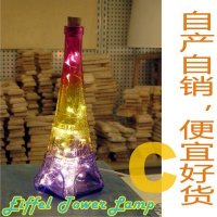 现代简约埃菲尔铁塔造型usb瓶灯L-03C