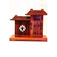 祥和 酸枝福门 木制摆件 微型木雕家具