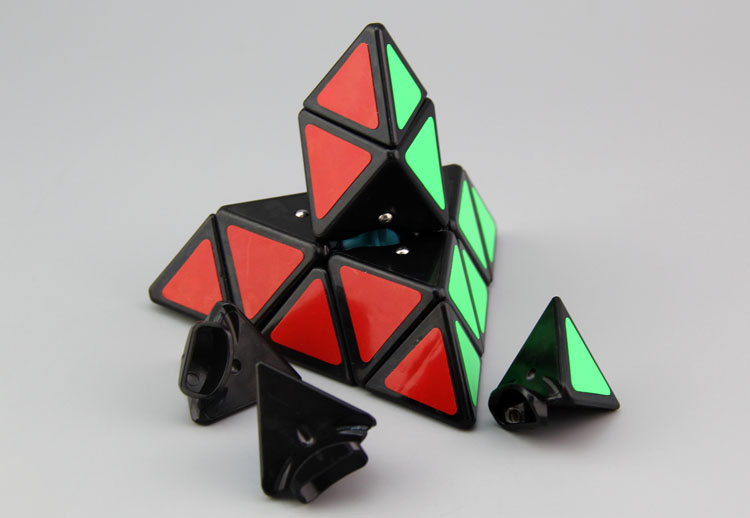 最强大脑魔方 魔域金字塔 永骏三角异形魔方 比赛专用送教程黑色2