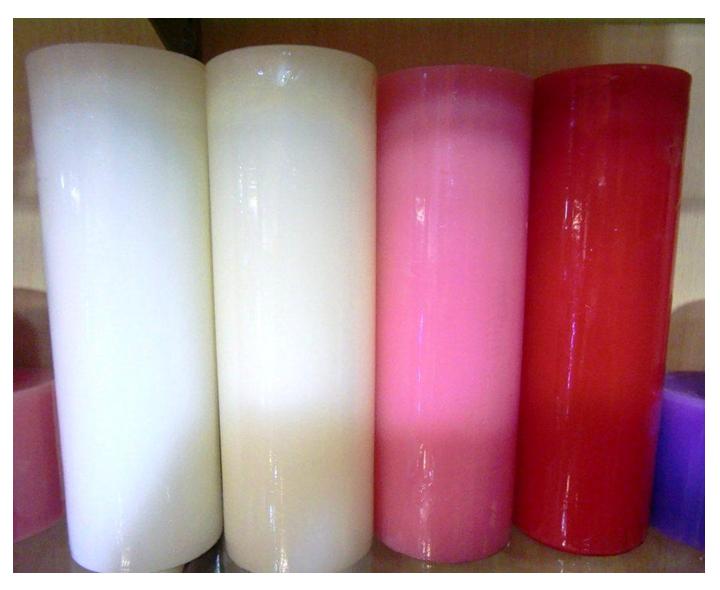 家居自用多彩3x9光身圆柱蜡烛增加气氛情趣摆设装饰2