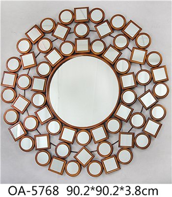 欧式高档创意挂墙铁艺镜装饰镜