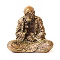 祥和 纯铜达摩佛像摆件 沉思达摩祖师铜像家居装饰工艺品辟邪达摩祖师铜像摆设