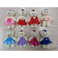 厂家供应连体钻石小熊公仔 包花束娃娃 公司活动礼品批发