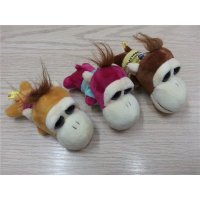 厂家供应猴年吉祥物猴子毛绒玩具趴姿大眼小猴子公仔手机挂件 包花束娃娃活动礼物批发