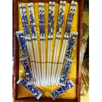 6对陶瓷筷子