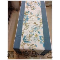中式餐桌旗古典田园棉麻布艺电视柜垫欧美现代简约茶几盖巾