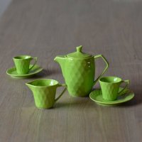 大千家居饰品 陶瓷一壶二两杯简易茶具 茶杯茶壶套装 创意礼品