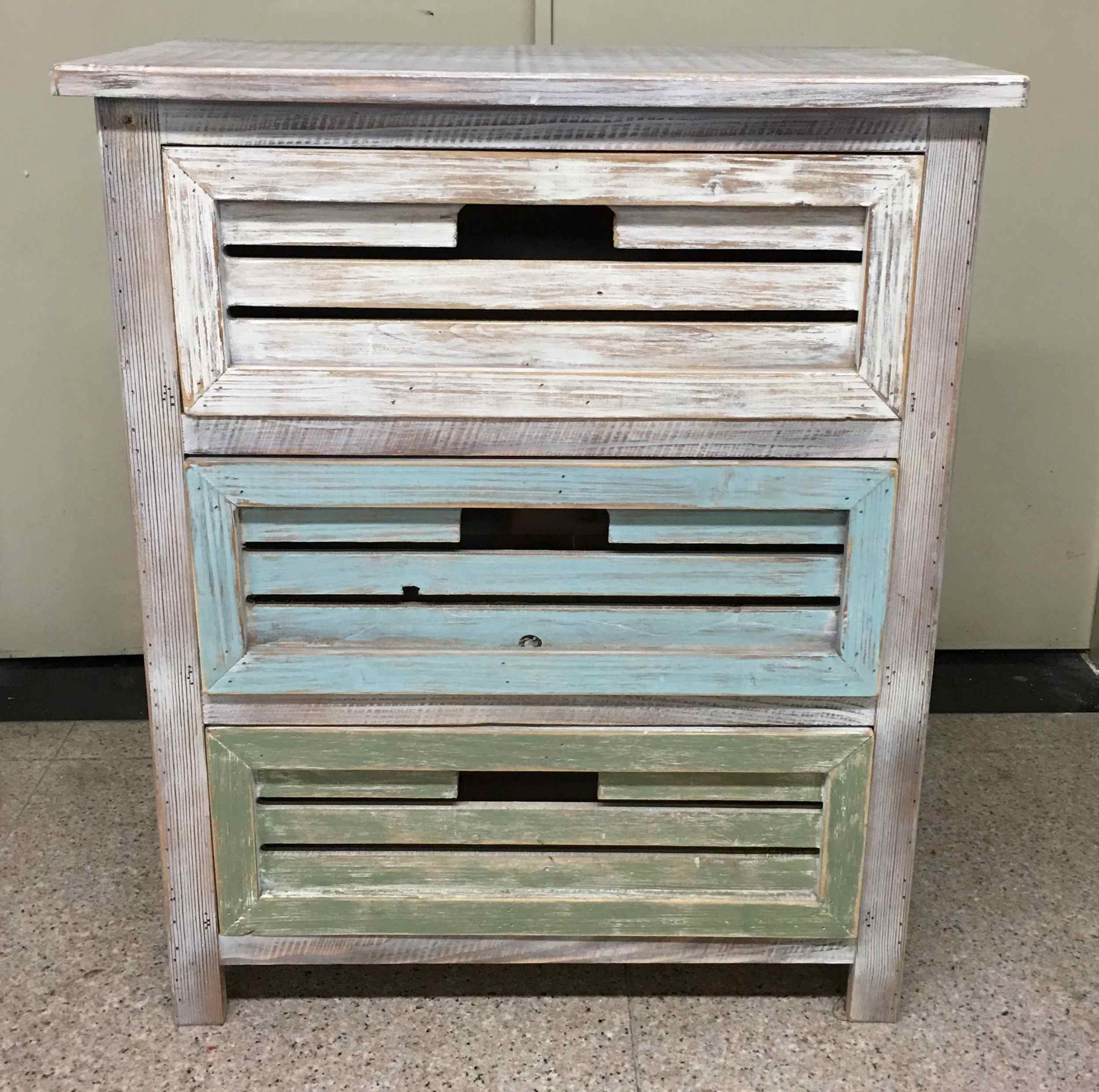 retro three drawer cabinets