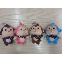 厂家供应猴年吉祥物各种猴子毛绒玩具小猴子公仔手机挂件 包花束娃娃活动礼物批发