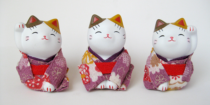 日式创意卡通招财猫造型摆件家居装饰摆件动物摆件9