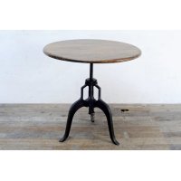 复古工艺 铁架木圆桌
