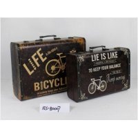 美式复古手提木箱 摄影道具 装饰布景