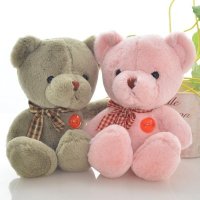 毛绒公仔爆款小号五彩熊