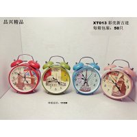 西式怀旧复古彩壳打铃钟闹钟