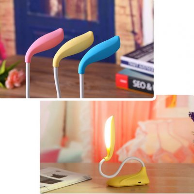 香蕉台灯LED USB简约充电台灯 定时三级调光 学习床头护眼灯