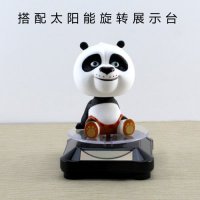 功夫熊猫3阿宝摇头公仔Q版汽车摆件卡通车内饰品玩具创意新年礼物