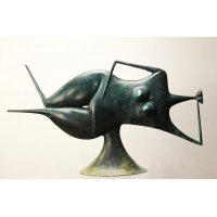 西式现代铜制抽象艺术人体2造型摆件家居装饰抽象摆件