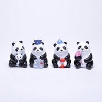 创意可爱熊猫宝宝家居树脂摆件D327ABCD