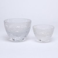 简约时尚明磨砂刻花透明雅致水晶玻璃花瓶花插餐桌摆件玻璃工艺品7246/7212