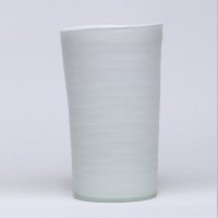 白色玻璃花瓶 欧式新古典花器 时尚现代简约百搭花插 批发011
